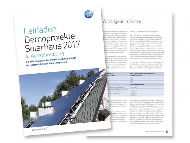Leitfaden Demoprojekte Solarhaus 2017