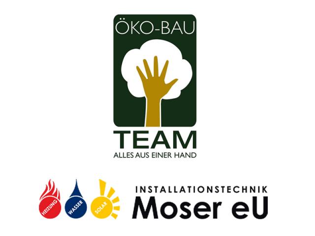 Logos ÖKO-BAU-TEAM und Fa.Moser